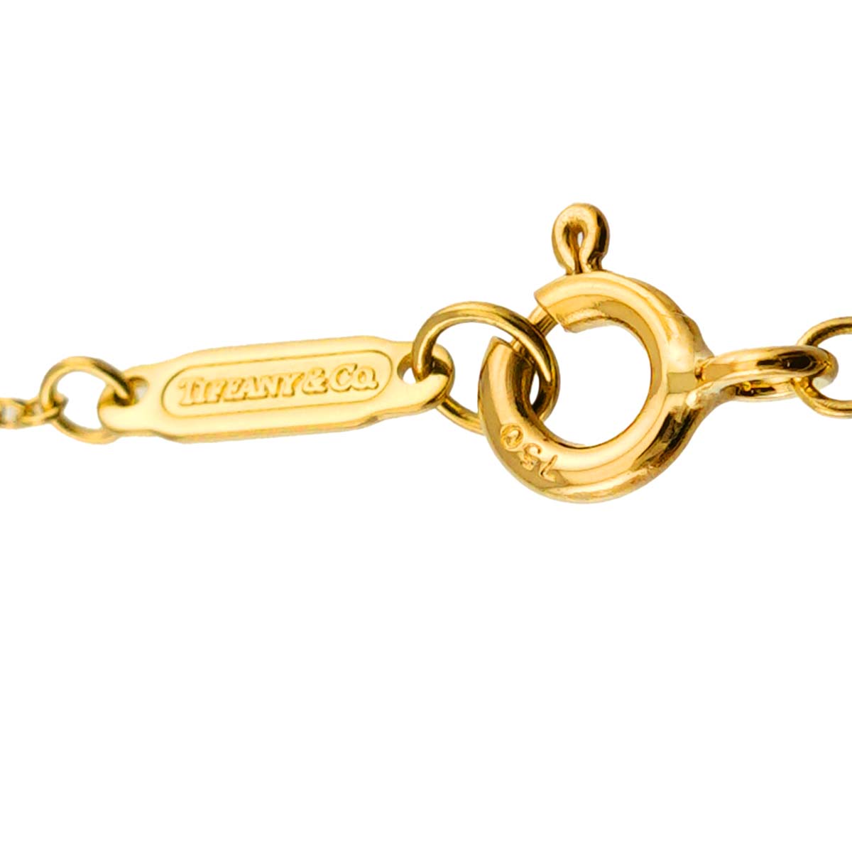 Cross stitch Necklace 18K Yellow Gold 750