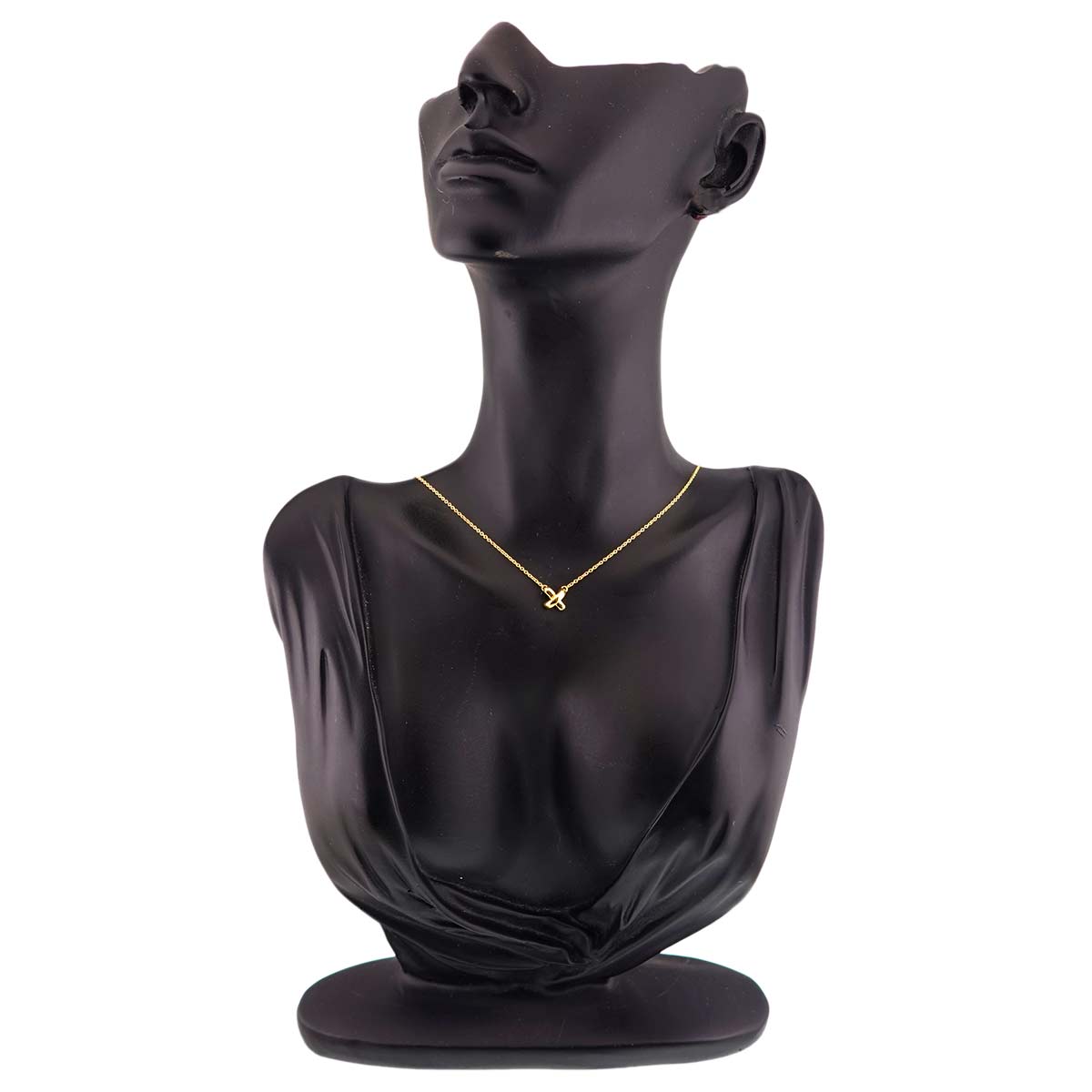 Cross stitch Necklace 18K Yellow Gold 750