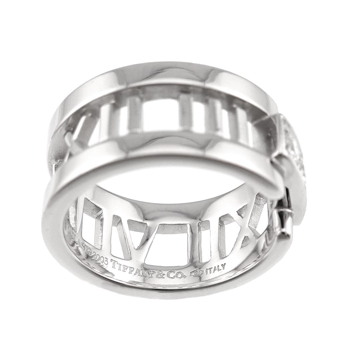 Atlas Diamond Ring 18K White Gold 750 size3.75-4(US)