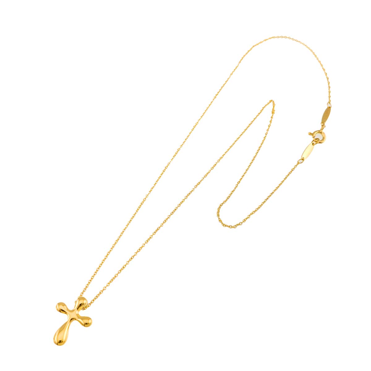 Small Cross Necklace 18K Yellow Gold 750