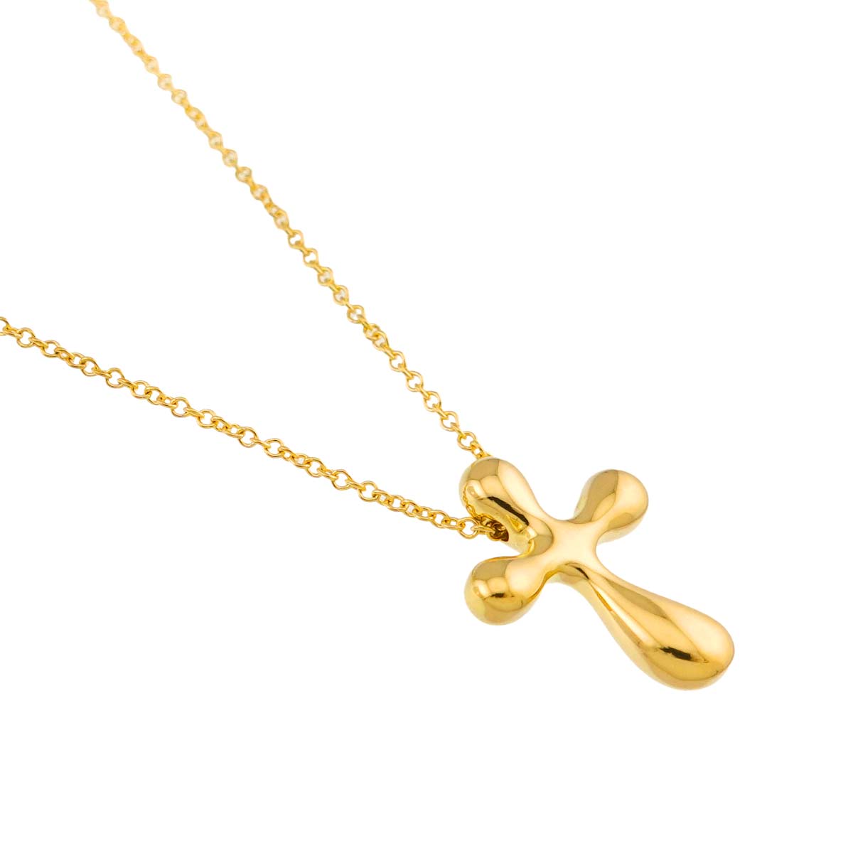 Small Cross Necklace 18K Yellow Gold 750