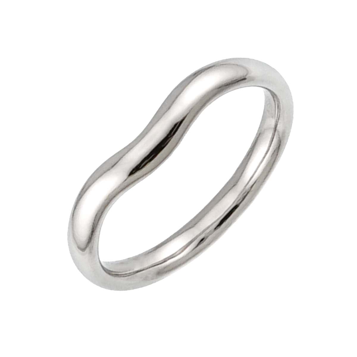 Wide Curved Band Ring Pt Platinum size8.25-8.75(US)