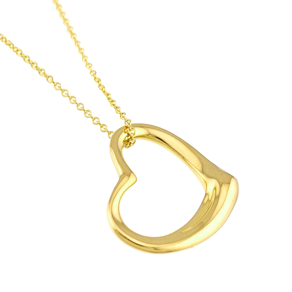 Open Heart Necklace 18K Yellow Gold 750