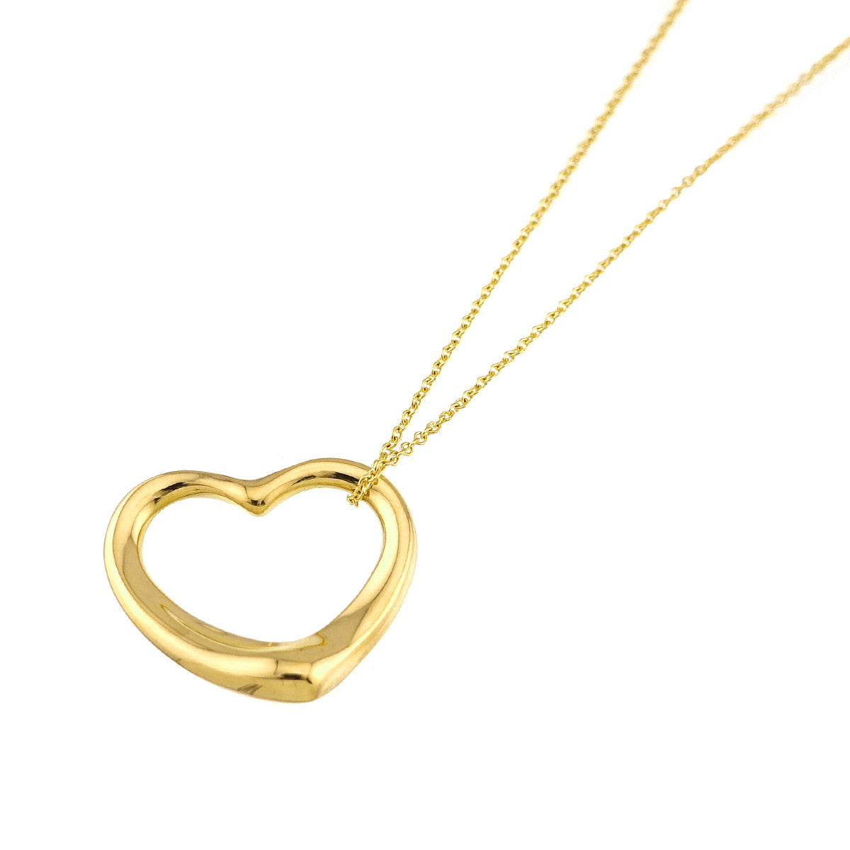 Open Heart Necklace 18K Yellow Gold 750