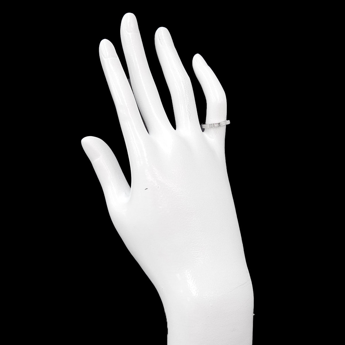 Maillon Panthere Ring 18K White Gold 750 Size45 3.25(US)
