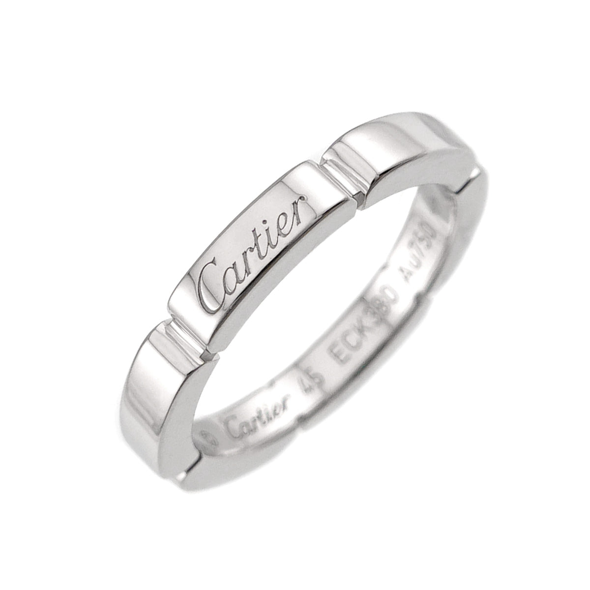 Maillon Panthere Ring 18K White Gold 750 Size45 3.25(US)