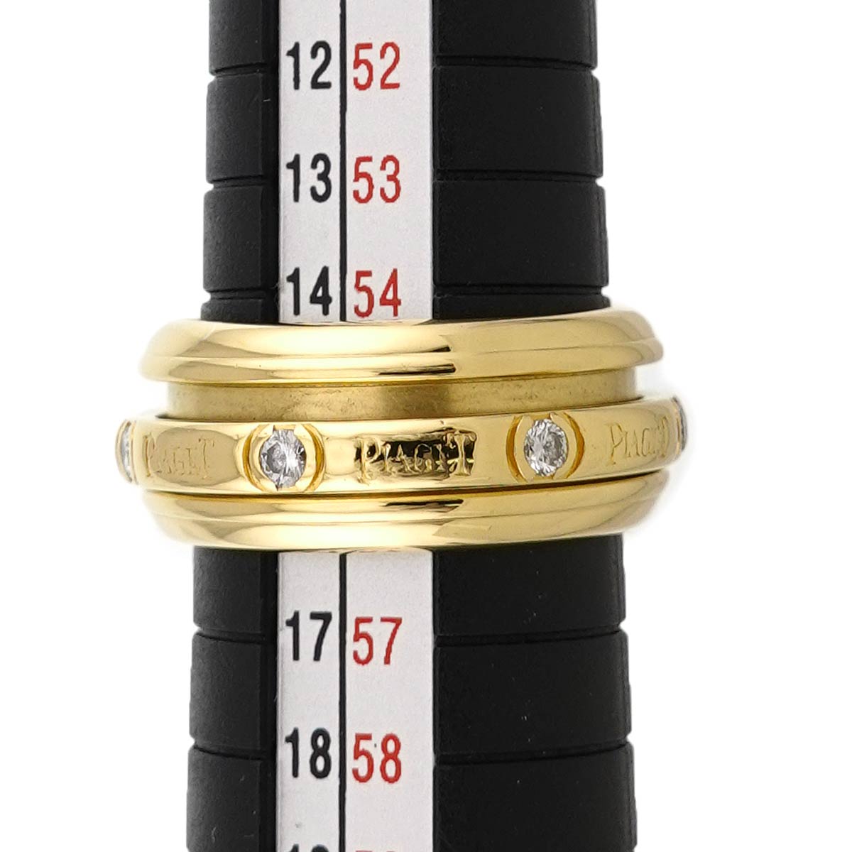 Possession Diamond Ring 18K Yellow Gold 750 size55 7.25(US)