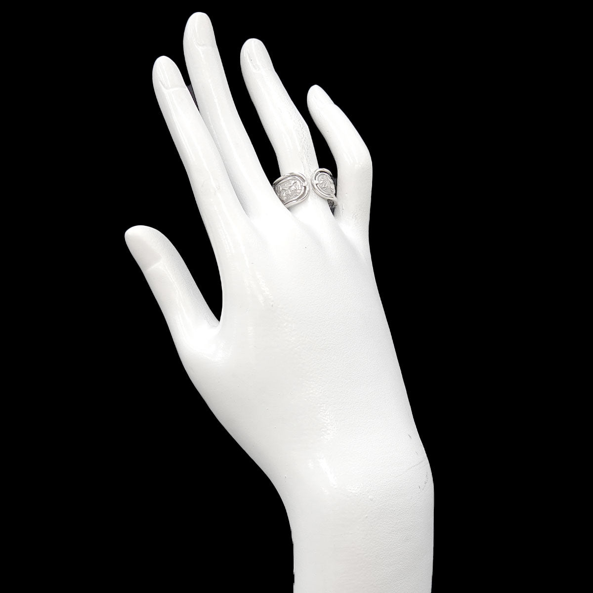 Sapphire Ring K18 WG 750 Size6.75(US)