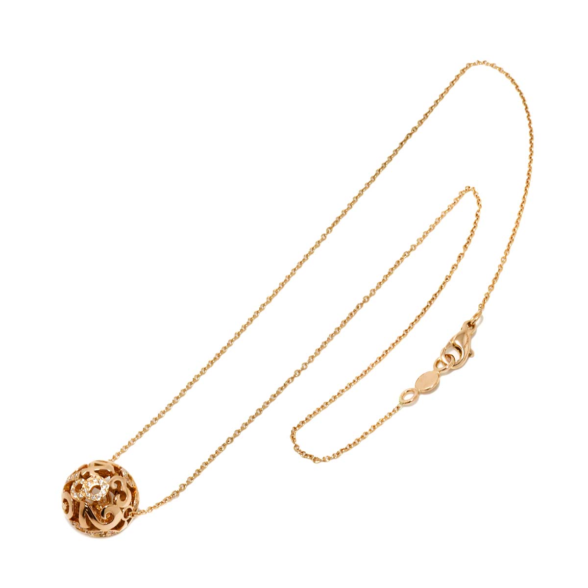 TALISMAN Diamolnd Necklace 18K Pink Gold 750