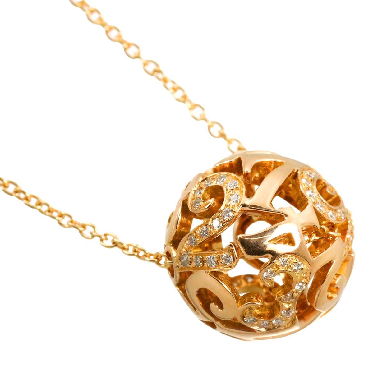TALISMAN Diamolnd Necklace 18K Pink Gold 750