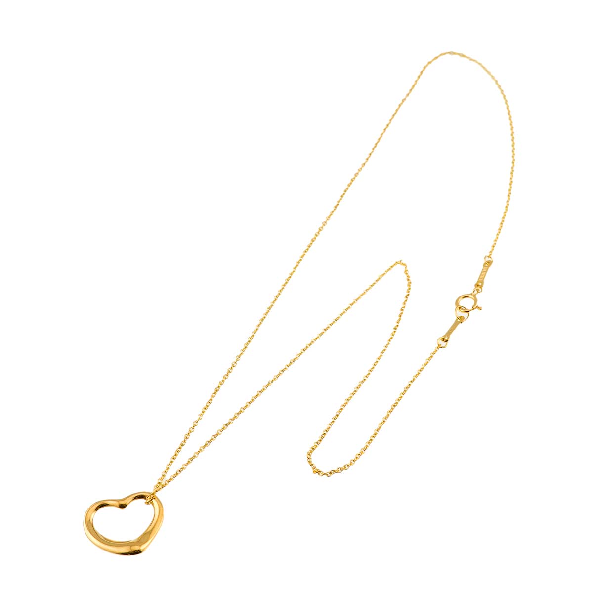 Open Heart Necklace 18K Yellow Gold 750
