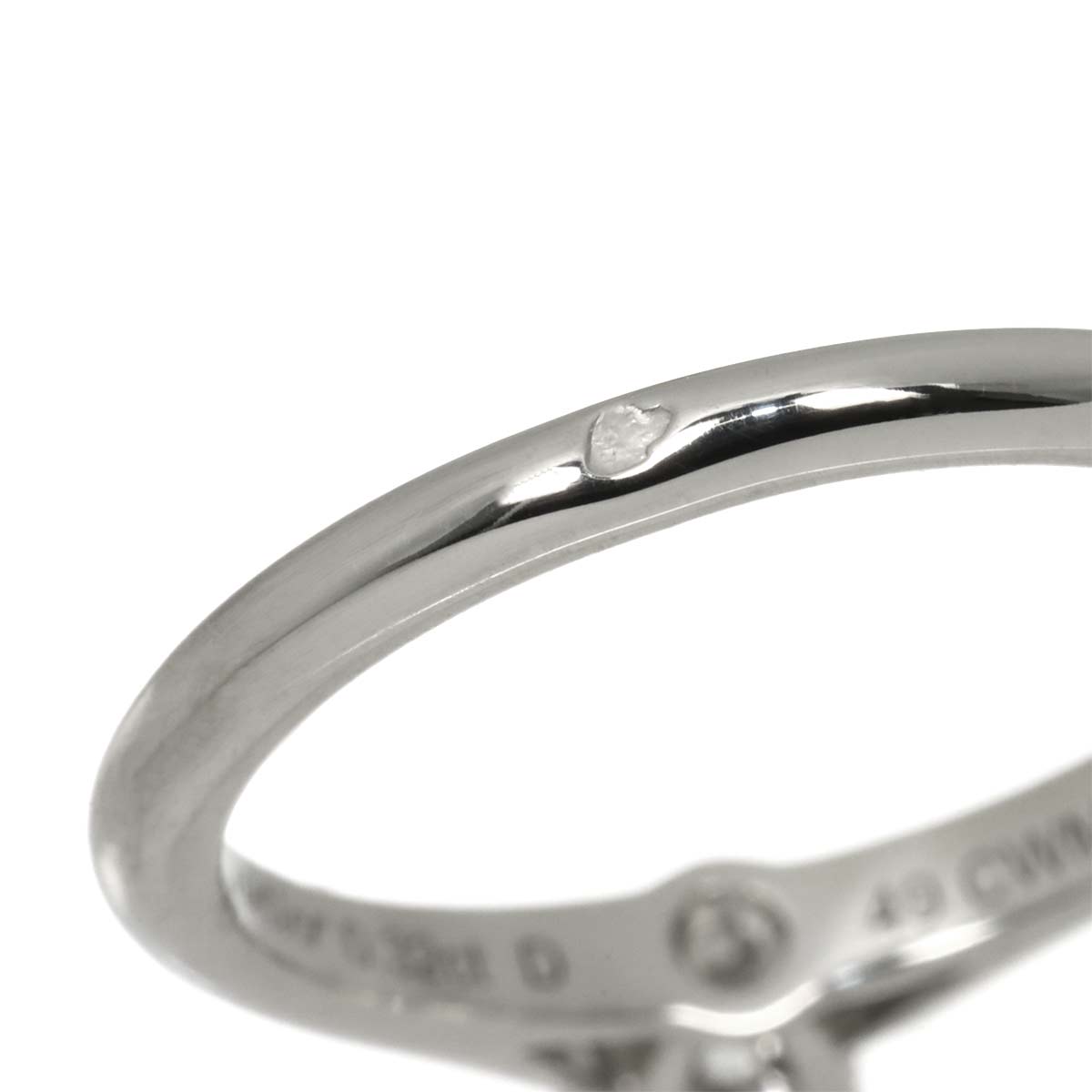 Diamond 0.32ct D/VS1/3EX Ring Platinum size49 4.75-5(US)