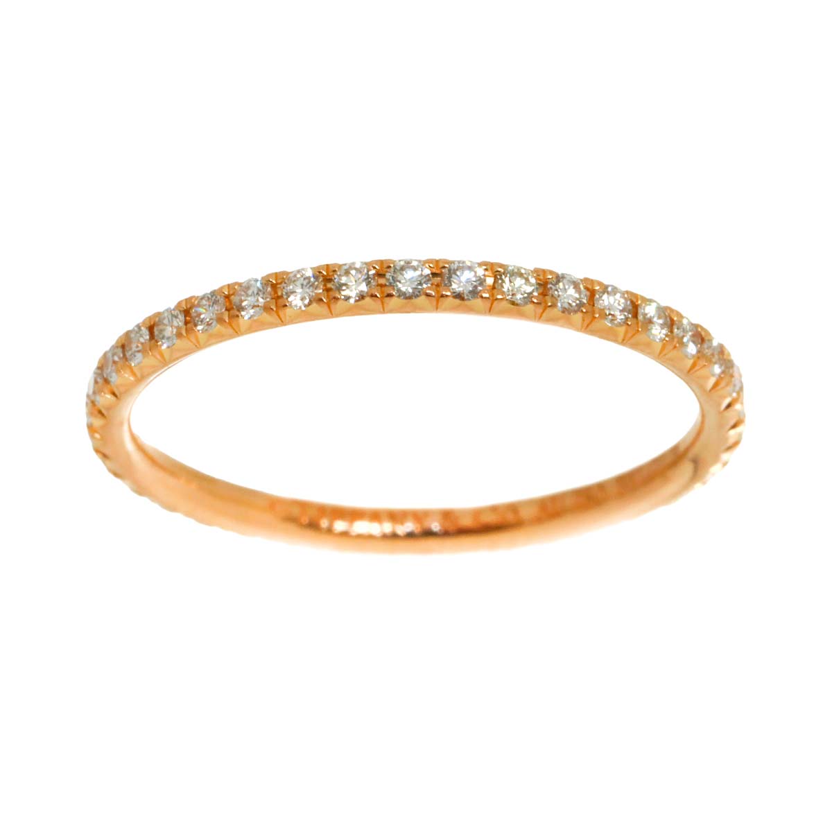 Metro Diamond Ring 18K PG 750 Size3.75-4(US)