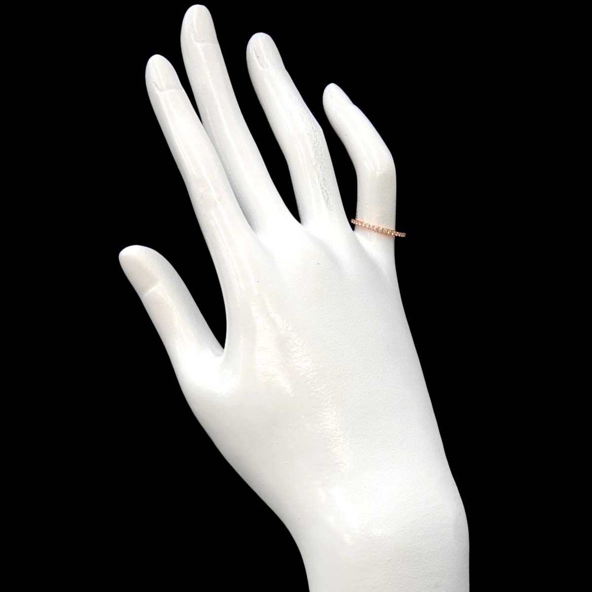 Metro Diamond Ring 18K PG 750 Size3.75-4(US)