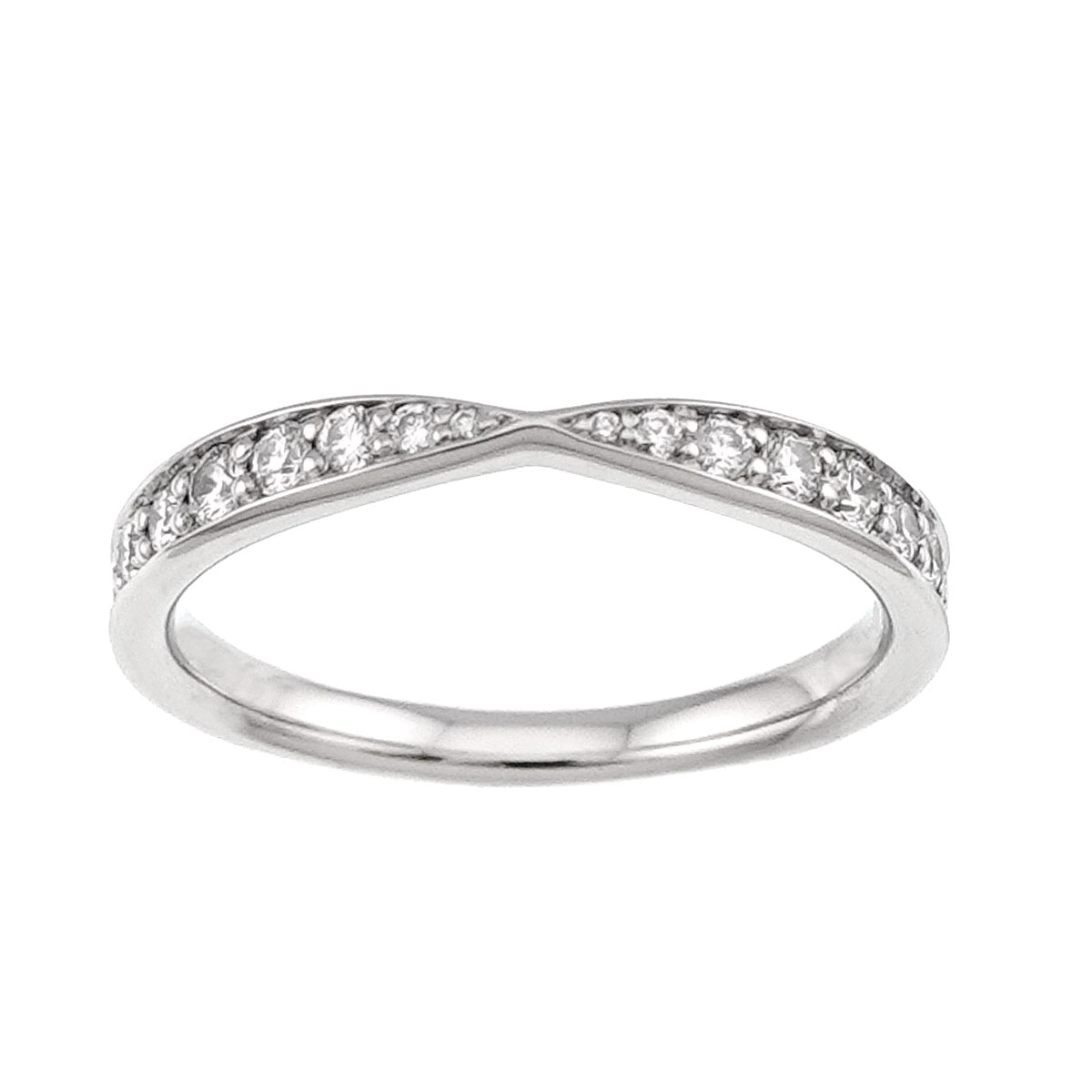 Harmony Band Ring Diamond Pt Platinum size4.5(US)