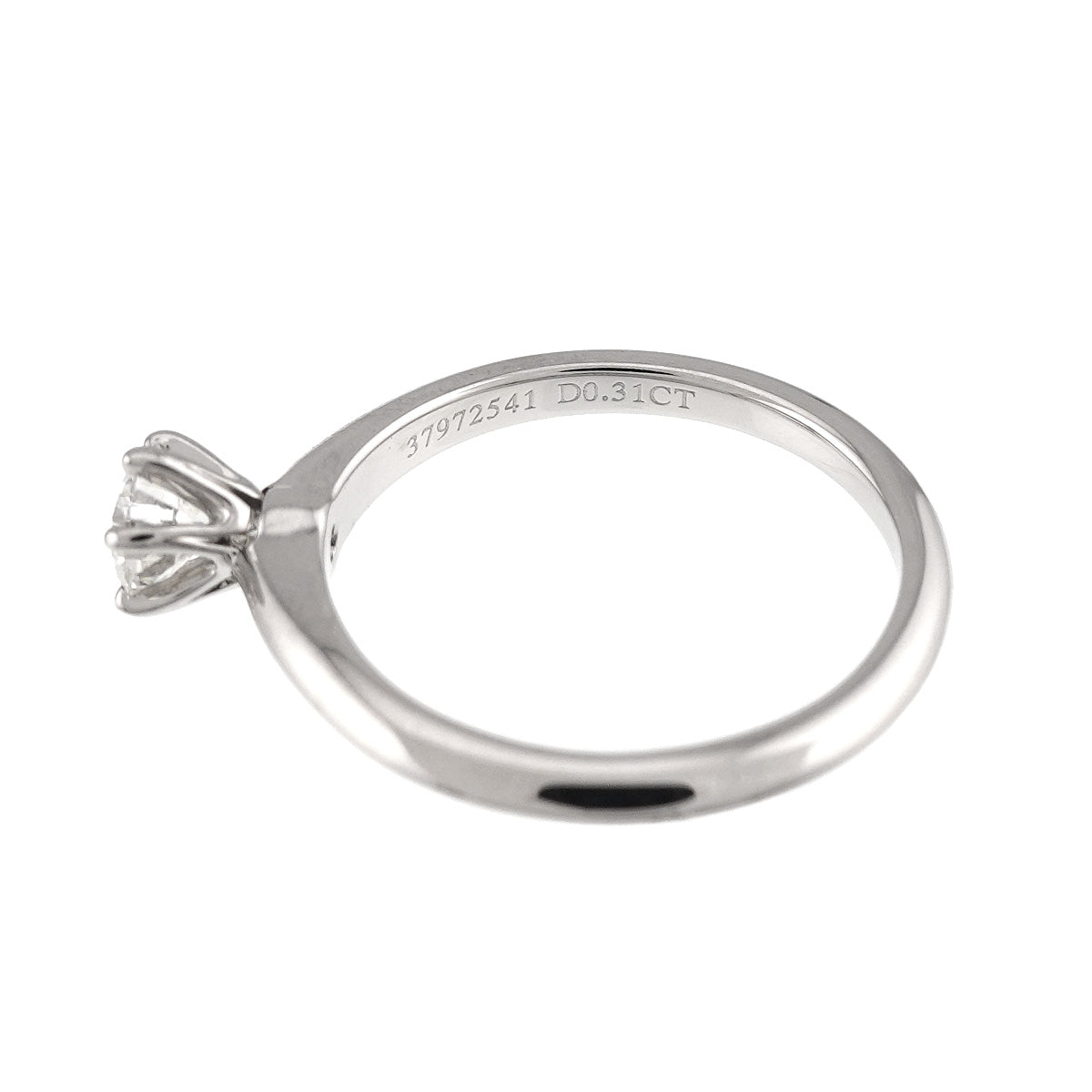 Diamond 0.31ct G/VS2/3EX Ring Pt 4.75-5(US)
