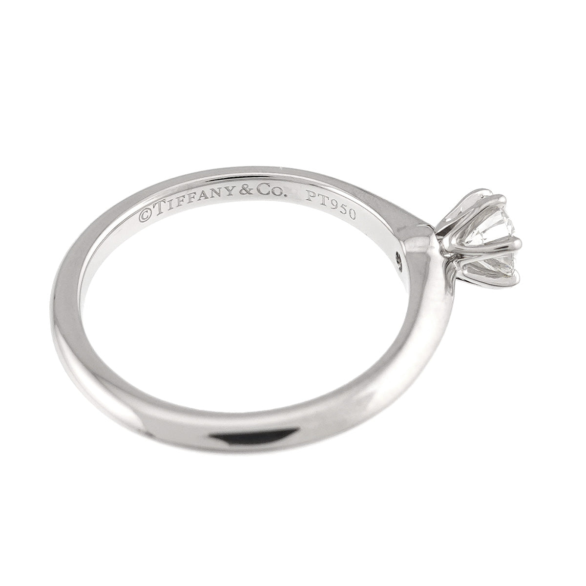 Diamond 0.31ct G/VS2/3EX Ring Pt 4.75-5(US)
