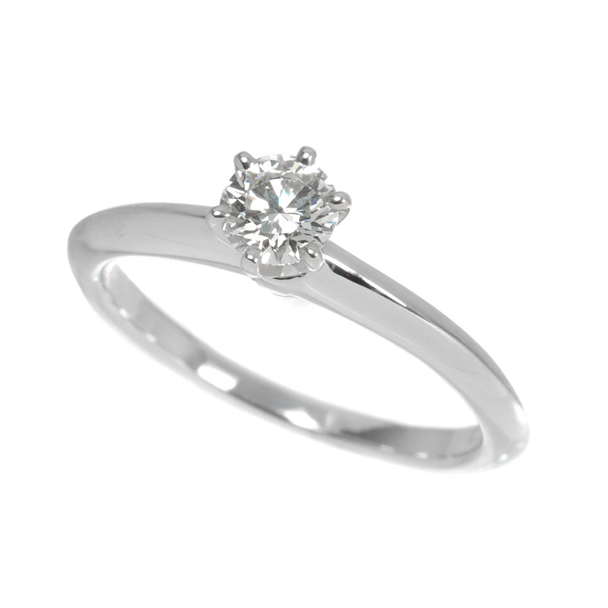 Diamond 0.31ct G/VS2/3EX Ring Pt 4.75-5(US)
