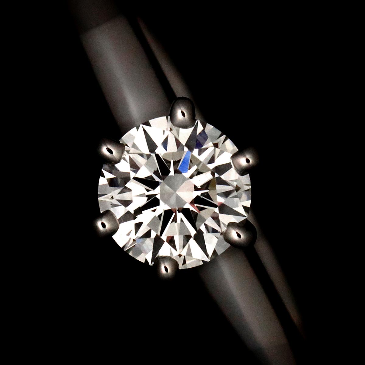 Diamond 0.31ct G/VS2/3EX Ring Pt 4.75-5(US)