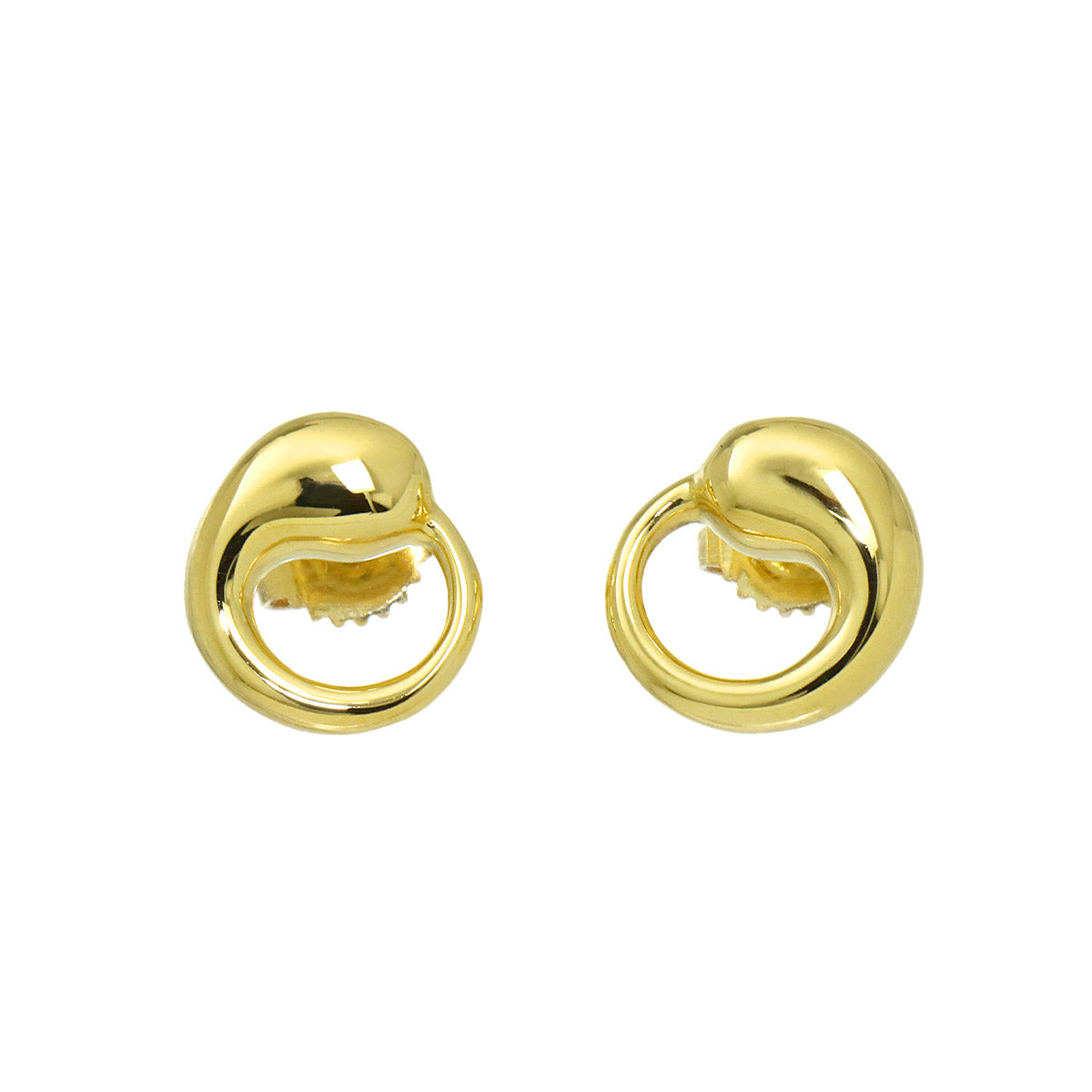 Eternal Circle Earrings Pierced 18K Yellow Gold 750