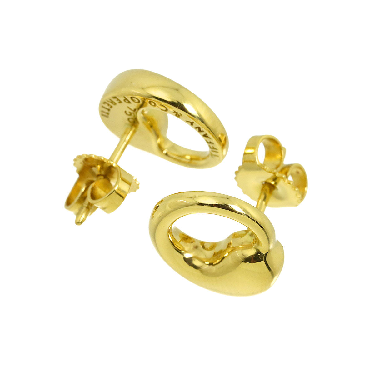 Eternal Circle Earrings Pierced 18K Yellow Gold 750