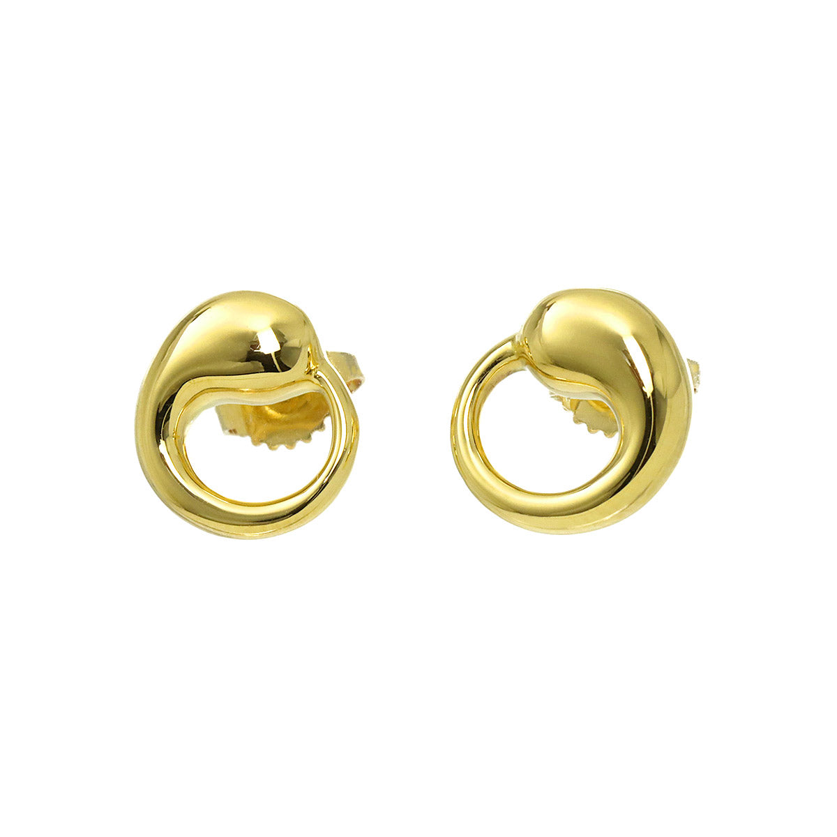 Eternal Circle Earrings Pierced 18K Yellow Gold 750