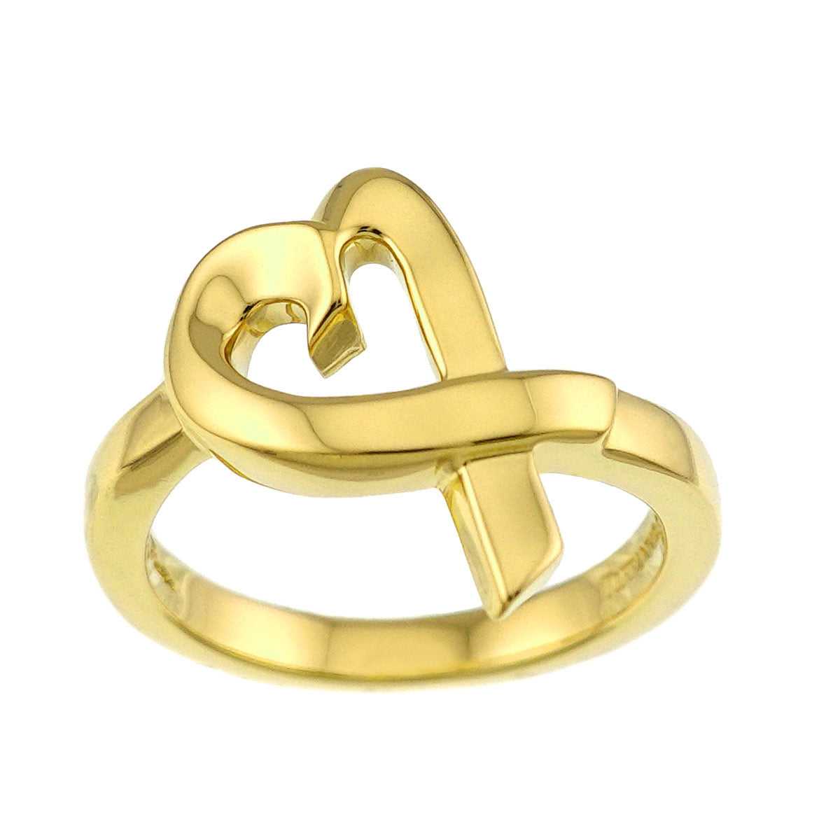 Loving Heart Ring 18K YG 750 Size5.25(US)