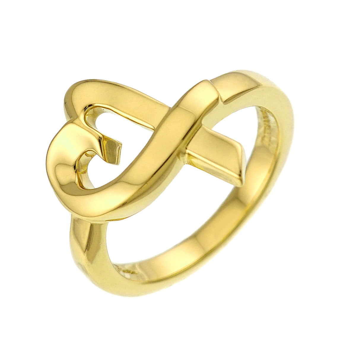 Loving Heart Ring 18K YG 750 Size5.25(US)