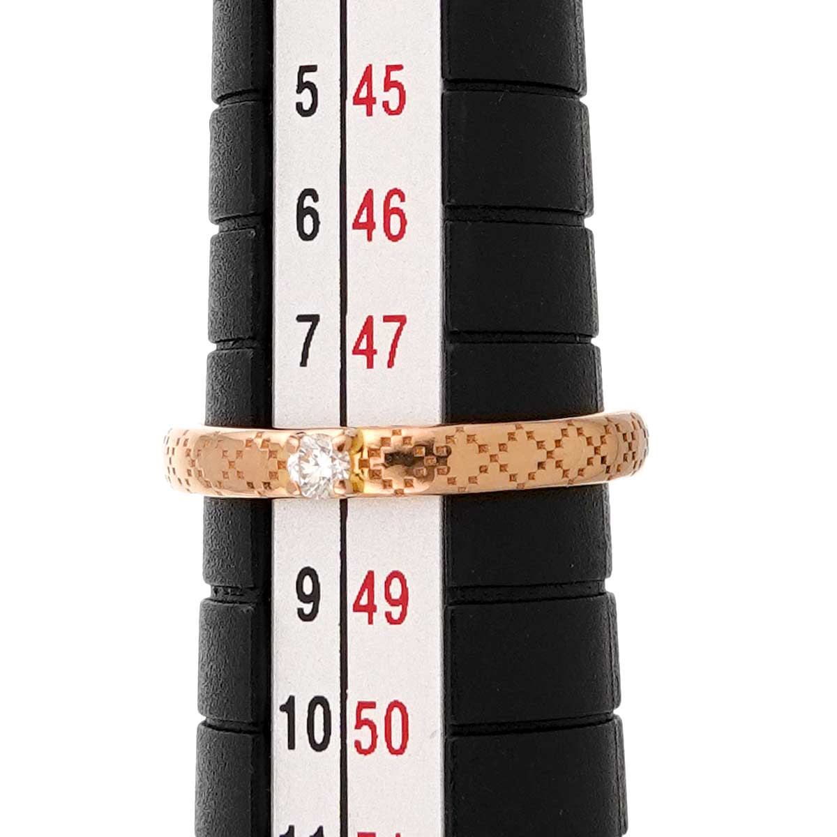 Diamantissima Diamond Ring 18K Pink Gold 750 size8 4.5(US)