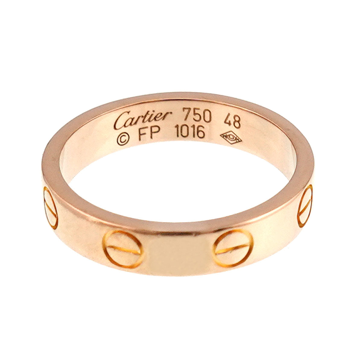 Mini Love Ring 18K Pink Gold 750 size48 4.5(US)