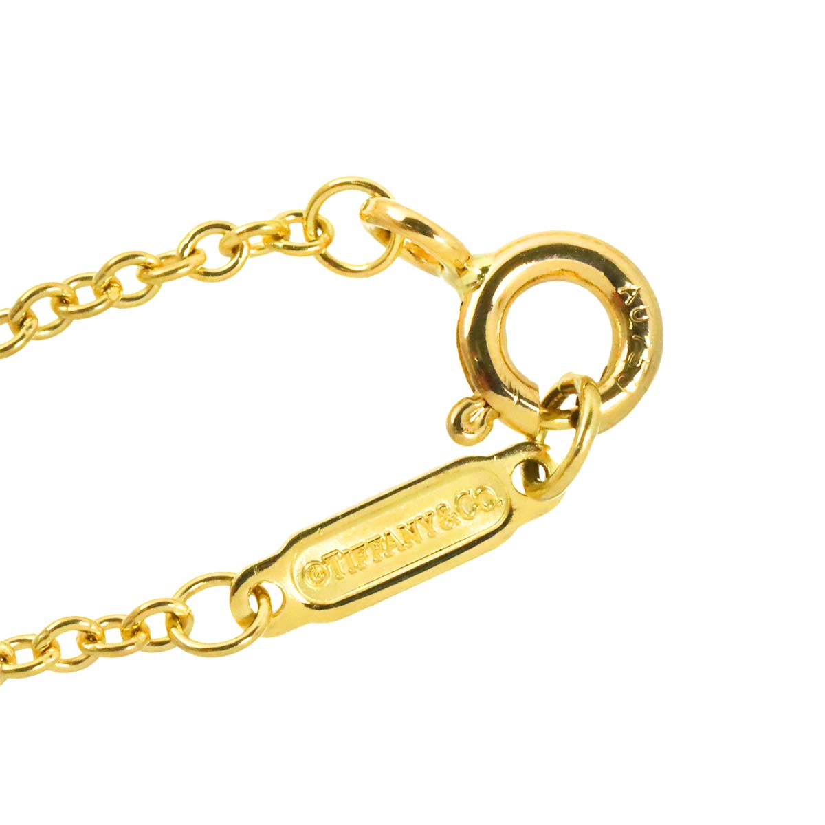 Crown Key Diamond Necklace 18K Yellow Gold 750