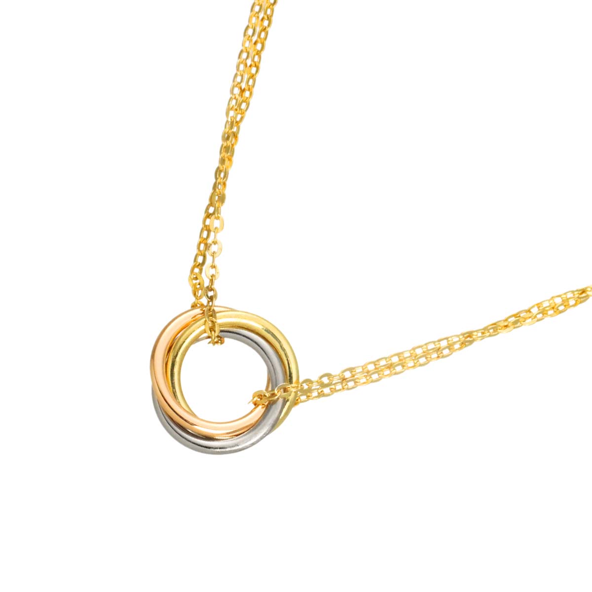 Trinity Necklace 18K YG WG PG 750