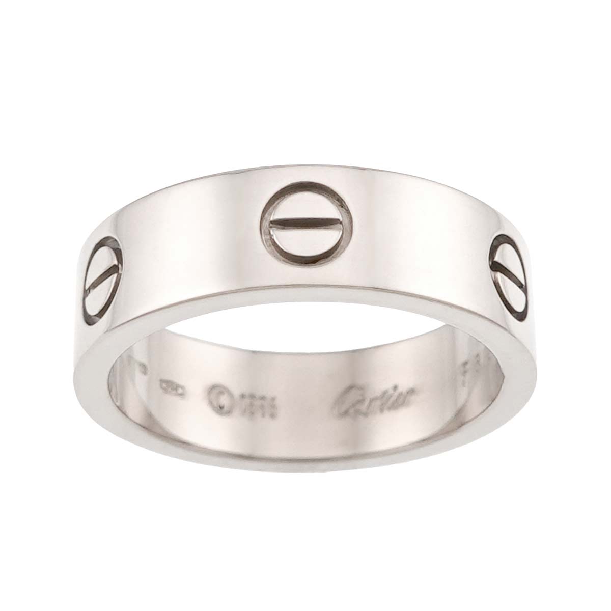 Love Ring 18K White Gold 750 size57 7.5(US)