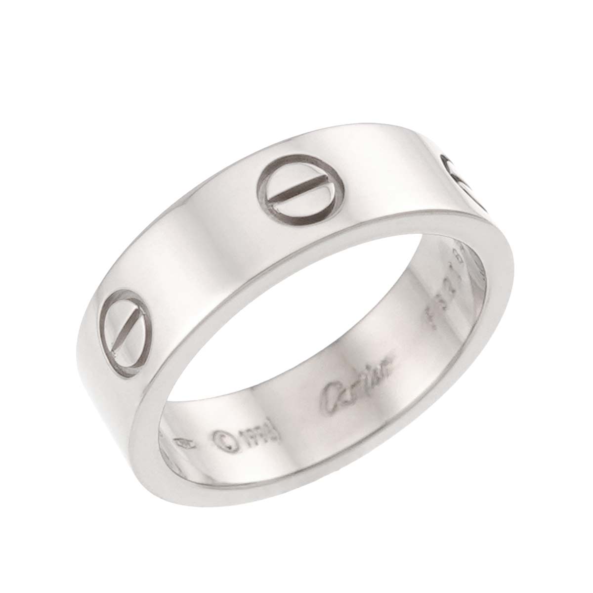 Love Ring 18K White Gold 750 size57 7.5(US)