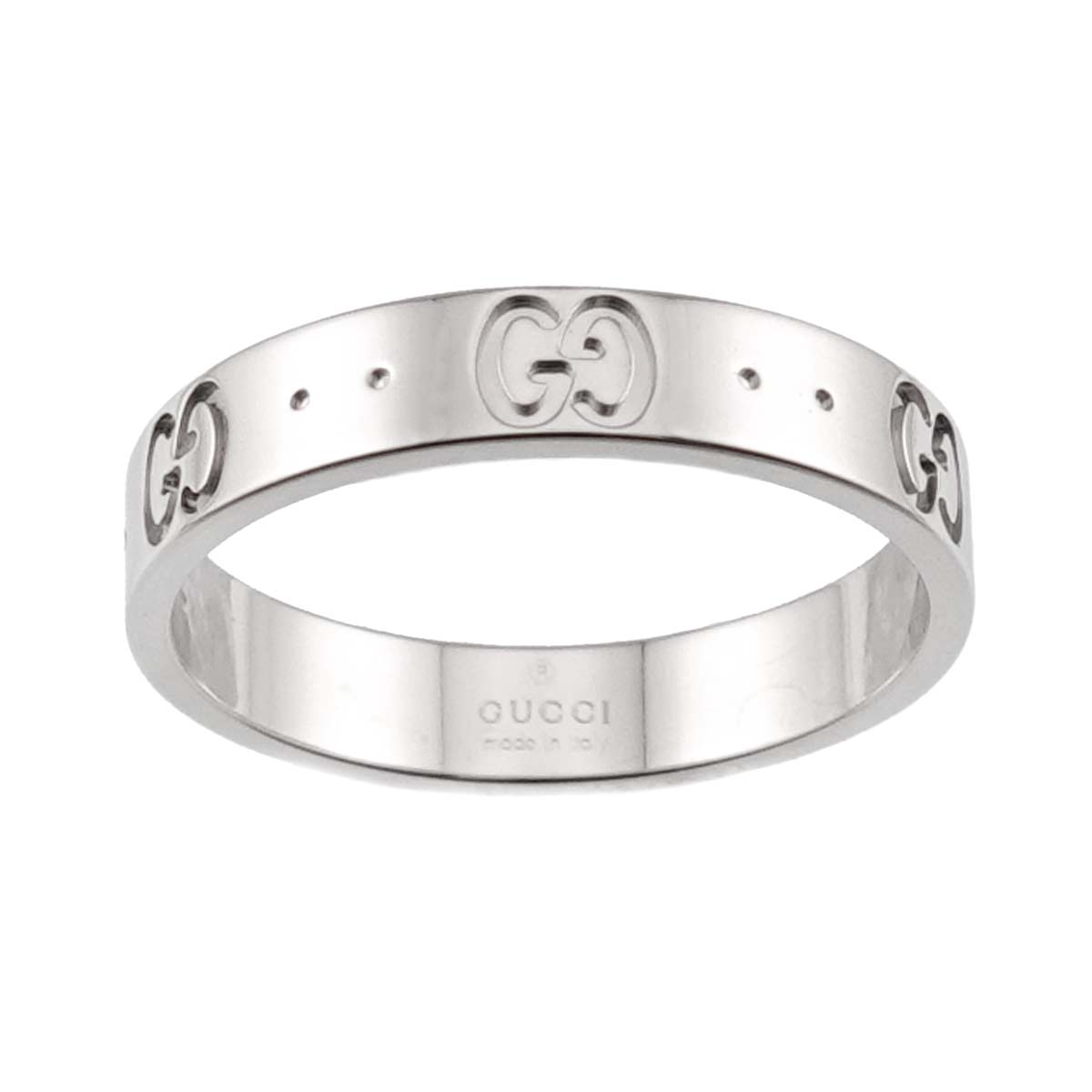 Icon Ring 18K WG White Gold 750 Size17 7.5-7.75(US)