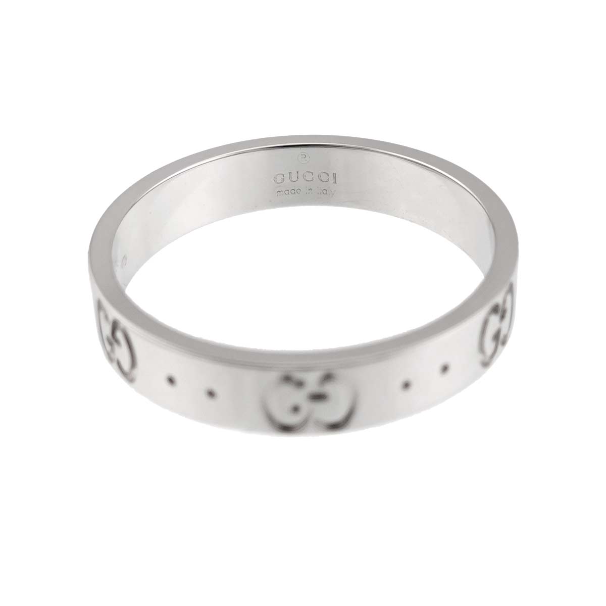 Icon Ring 18K WG White Gold 750 Size17 7.5-7.75(US)
