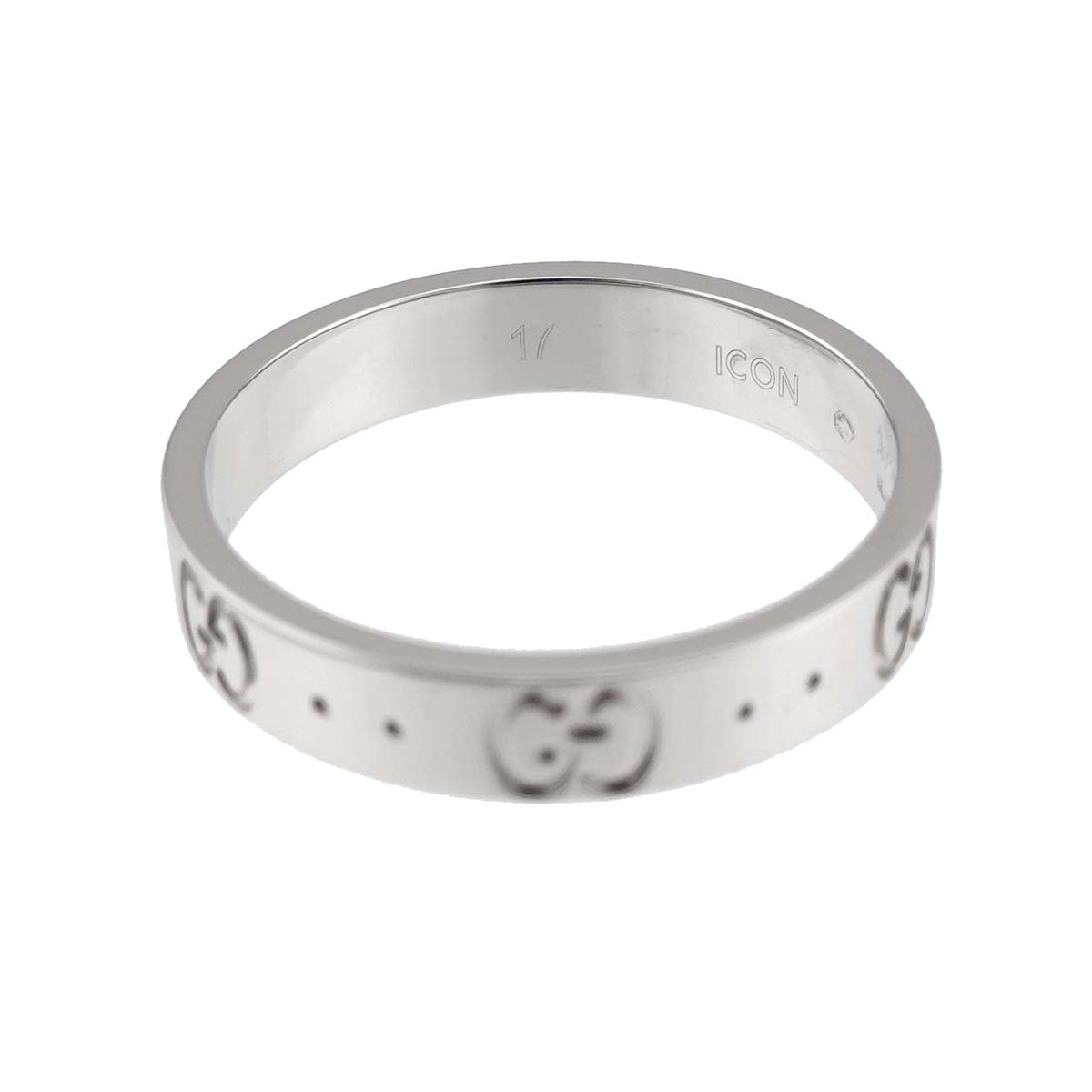 Icon Ring 18K WG White Gold 750 Size17 7.5-7.75(US)
