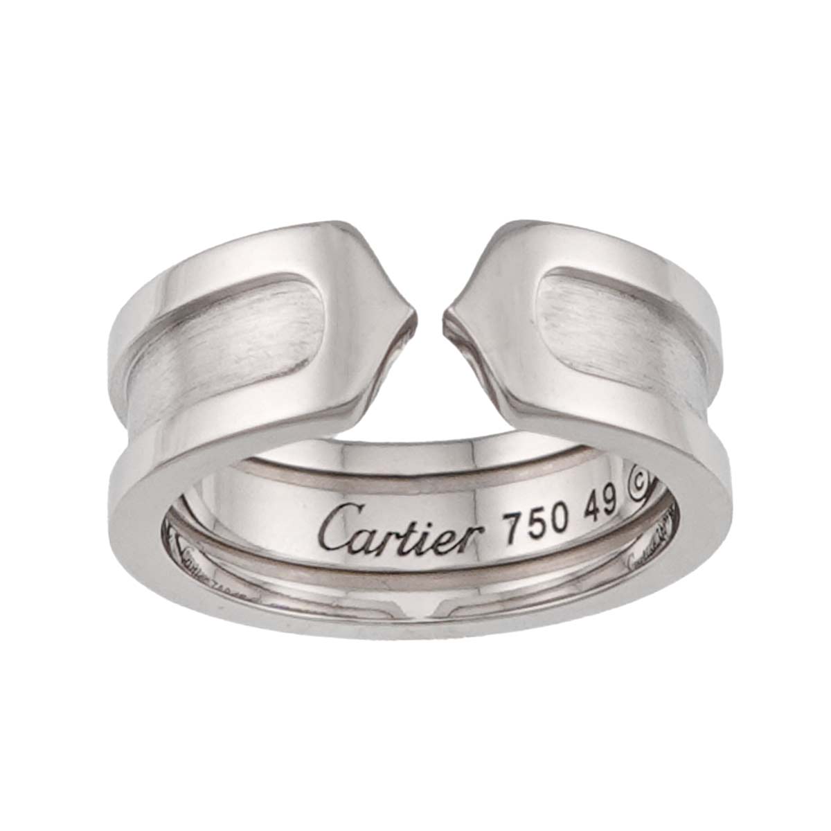 C2 SM Ring 18K WG 750 Size49 4.75-5(US)