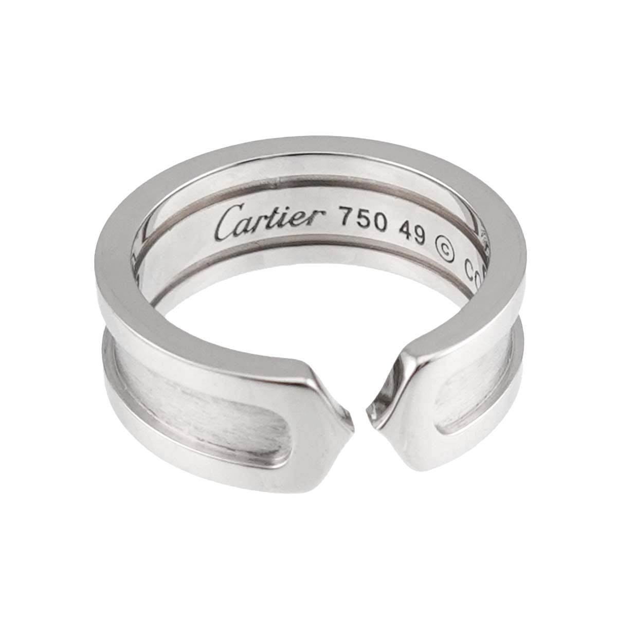 C2 SM Ring 18K WG 750 Size49 4.75-5(US)
