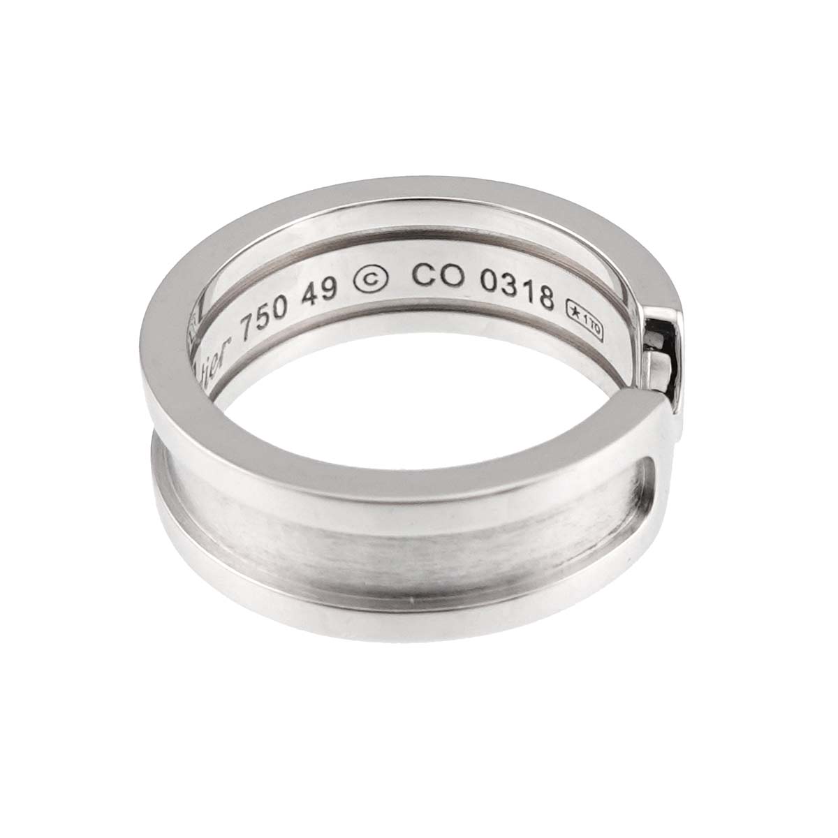 C2 SM Ring 18K WG 750 Size49 4.75-5(US)