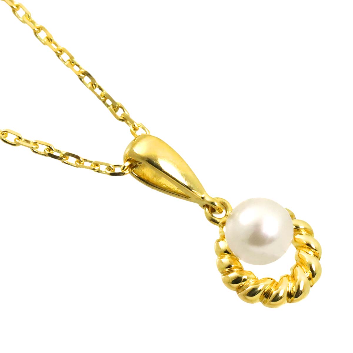 Baby Pearl 4.9mm Necklace 18K YG 750