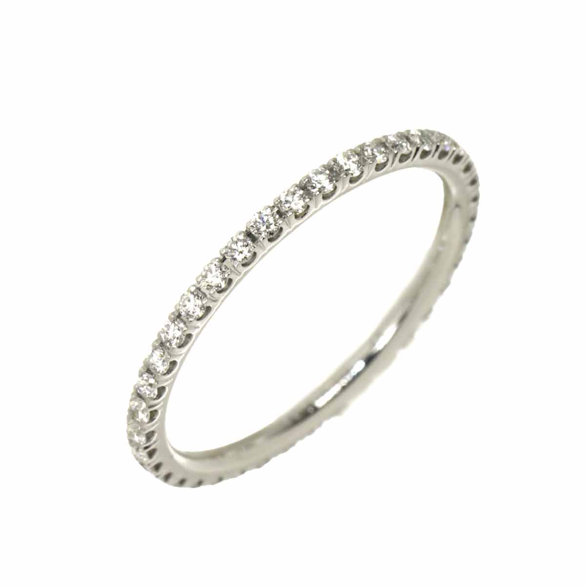 Diamond Ring 18K K18 WG 750 size48 4.5(US)