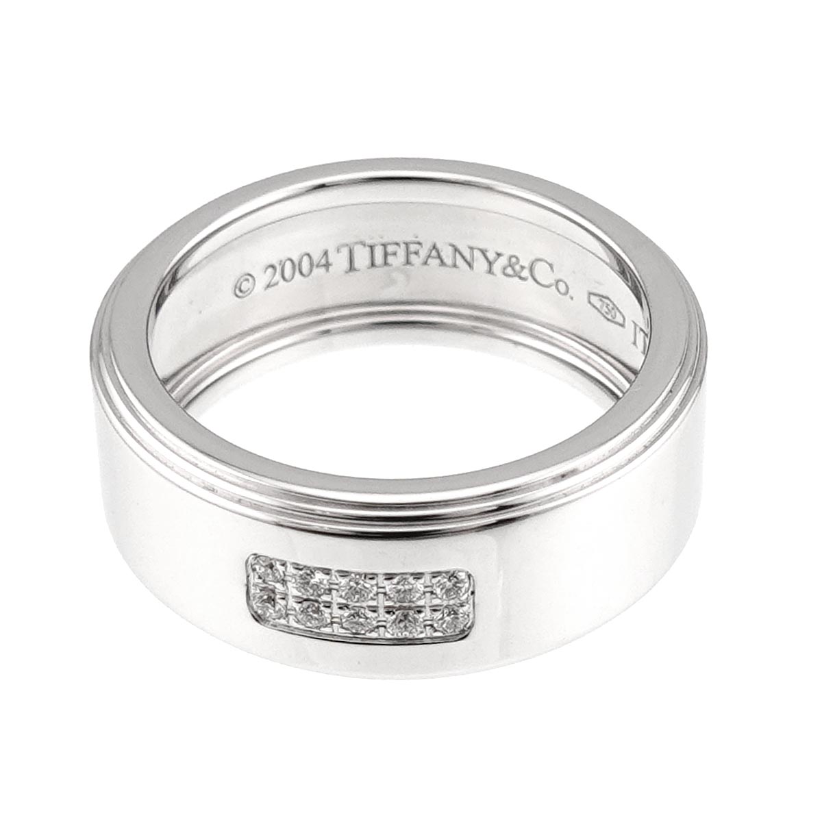 Century Diamond Ring 18K White Gold 750 size6-6.25(US)