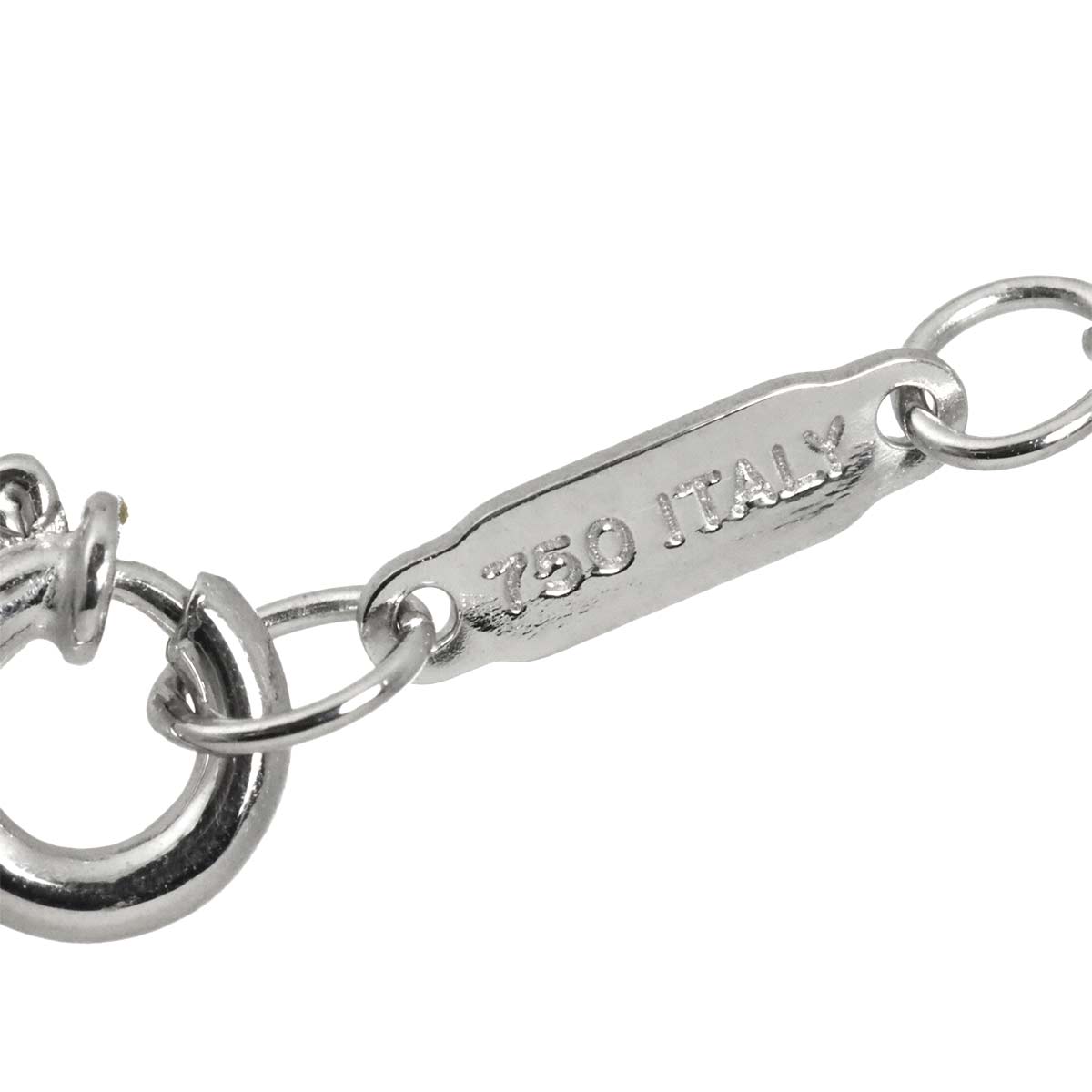 Cross Diamond Necklace 18K White Gold 750