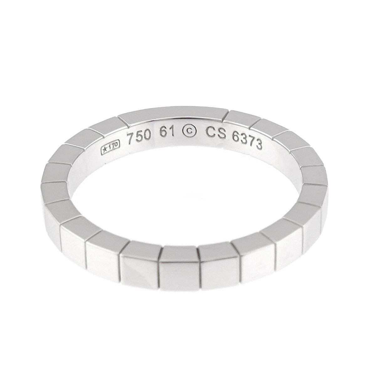 Laniere Ring 18K White Gold 750 Size61 9.5(US)