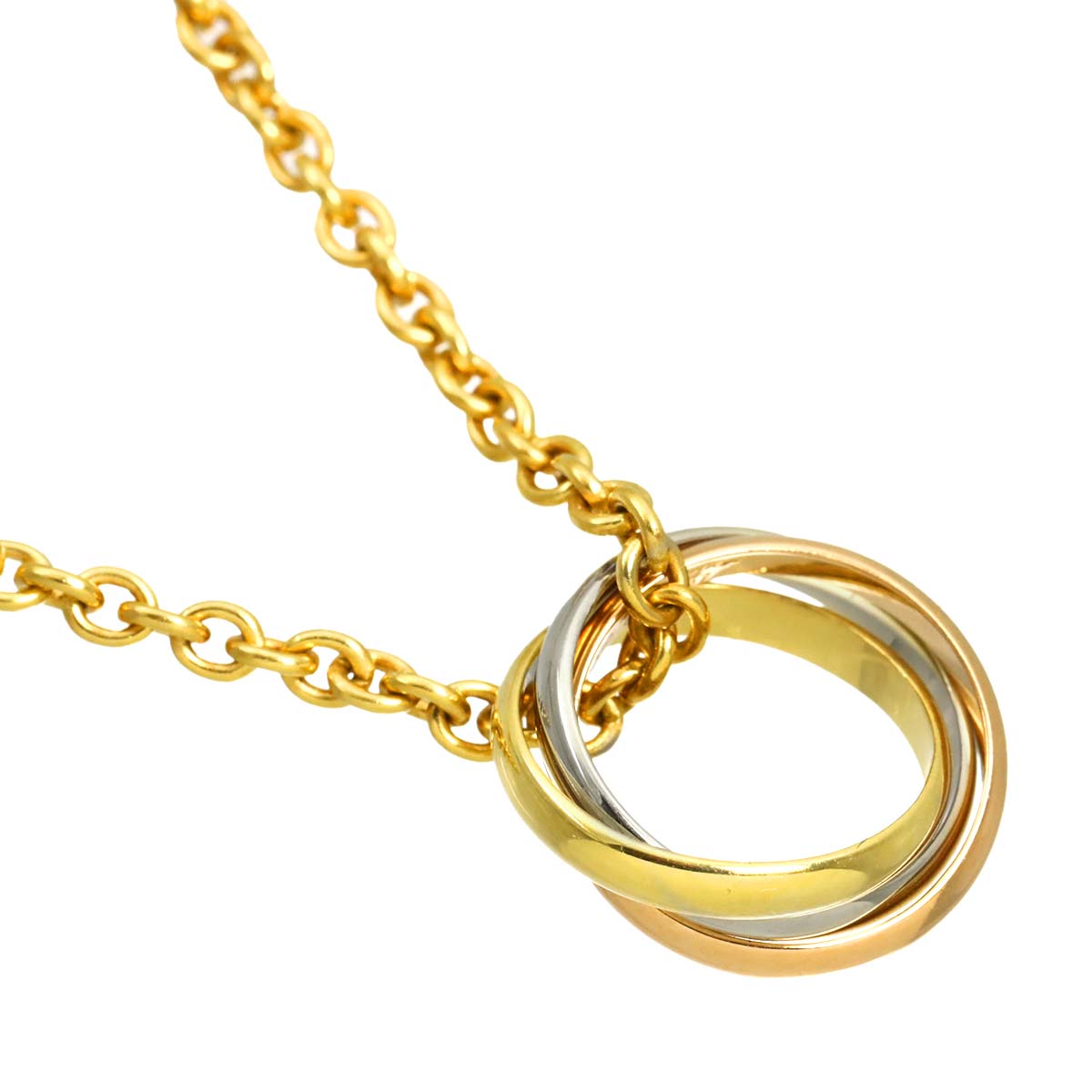 Trinity Necklace 18K YG WG PG 750