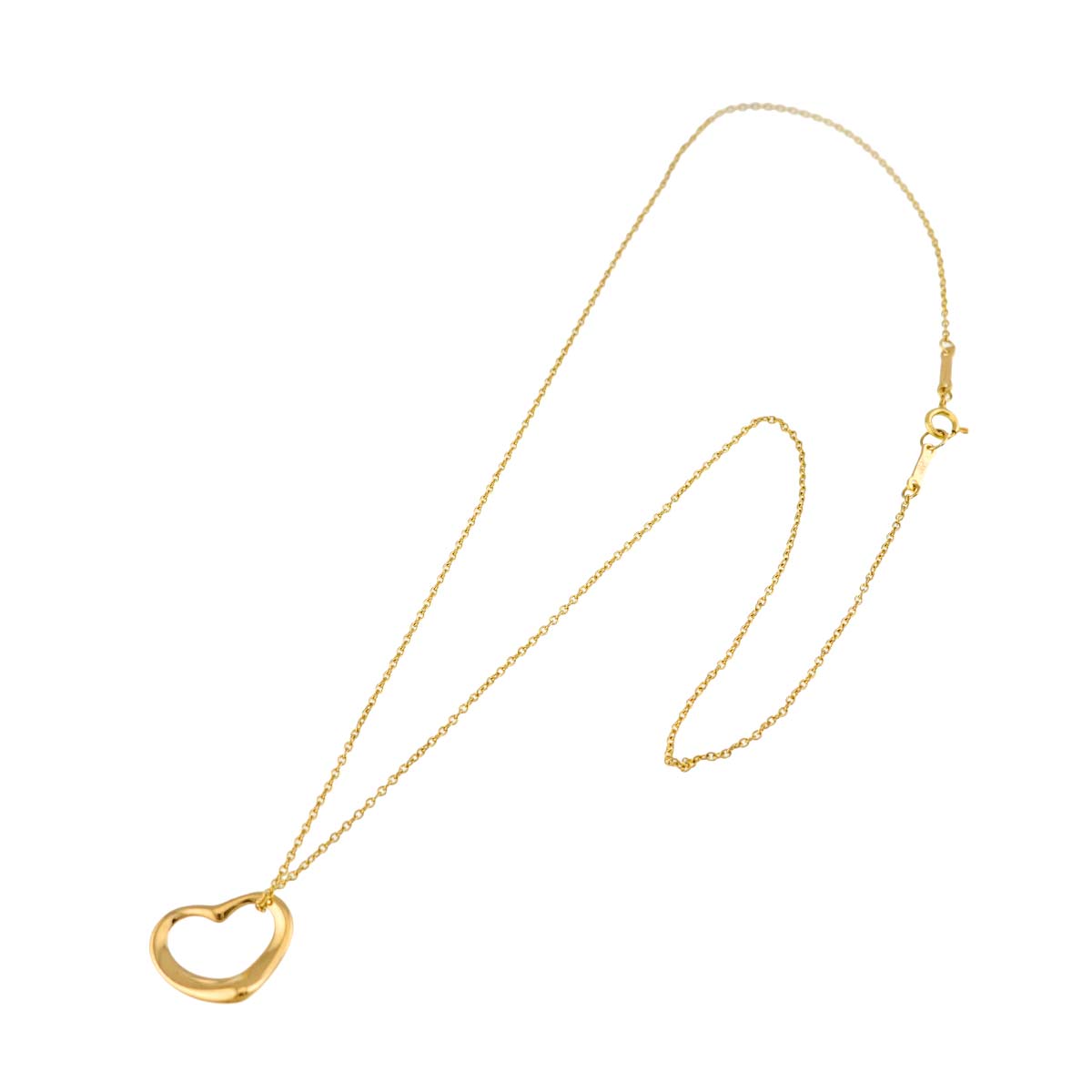 Open Heart Necklace 18K Yellow Gold 750