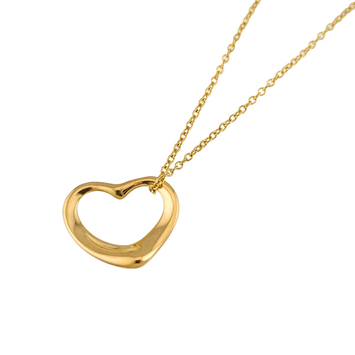Open Heart Necklace 18K Yellow Gold 750