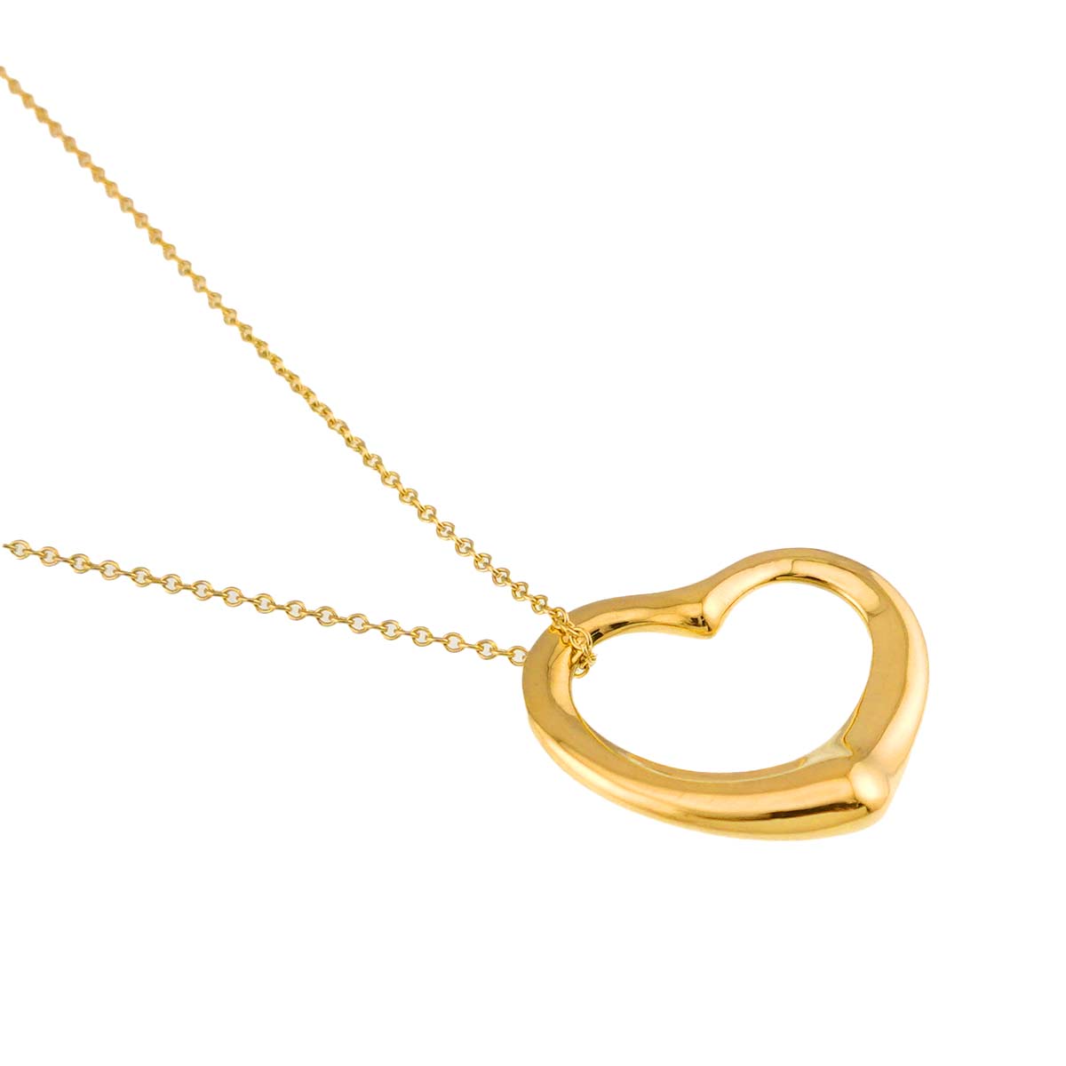Open Heart Necklace 18K Yellow Gold 750