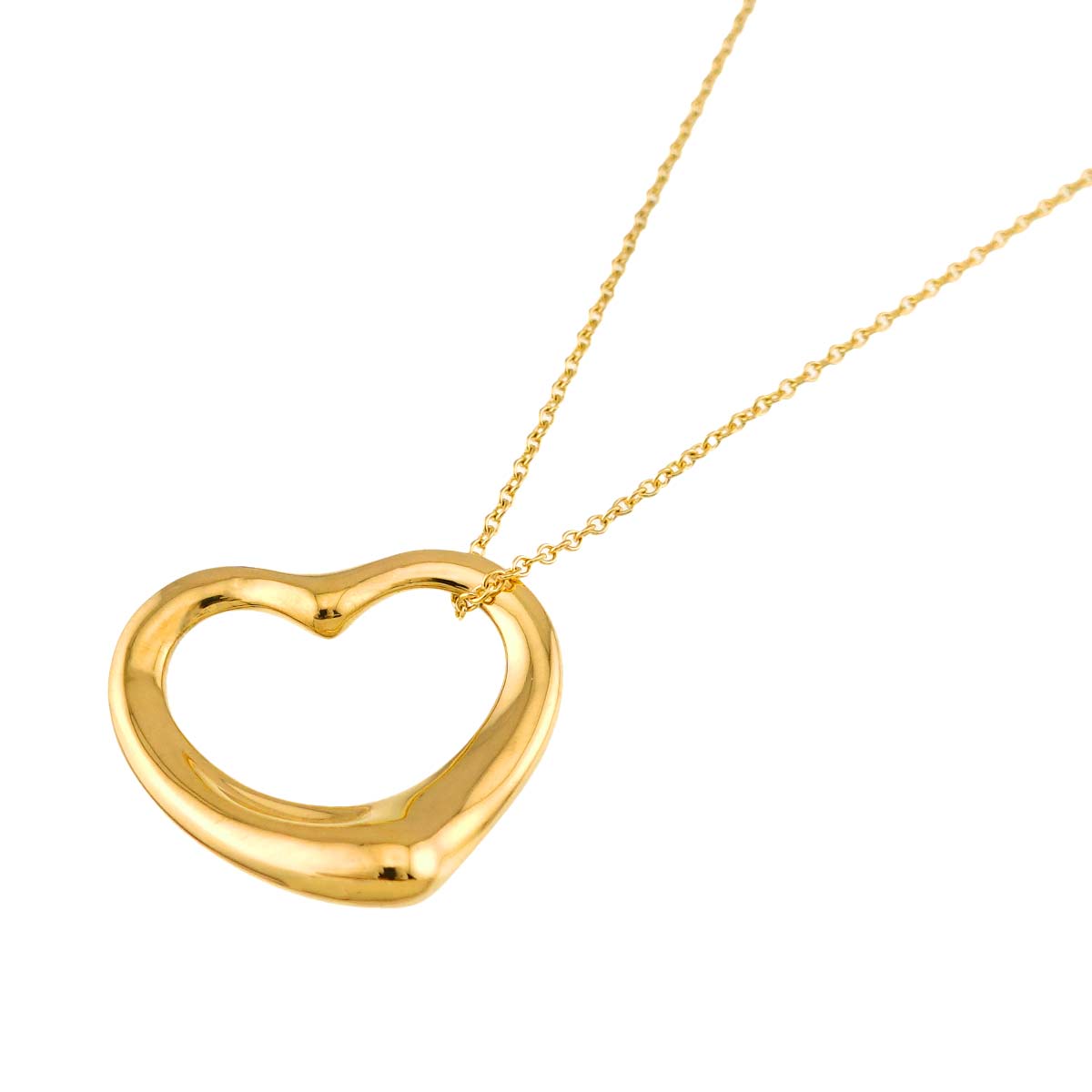 Open Heart Necklace 18K Yellow Gold 750